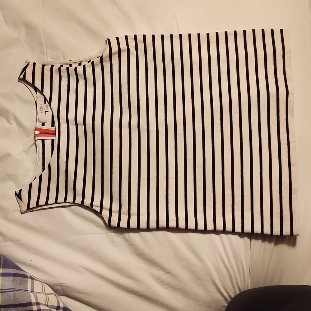 Striped Ann Taylor Loft tank